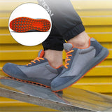Mesh Steel Toe Work Shoes Breathable Working Shoes Man Safety Lightweight Puncture-Proof Safety Boots