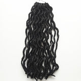 Ombre Curly Crochet Hair Synthetic Braiding Hair Faux Locs Gypsy Locs Hair