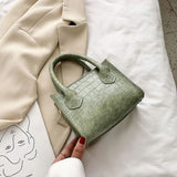 Classic Texture Vintage Alligator Leather Shoulder Bags Delicate Creative Design Women Pure Small Totes Crossbody Handbag