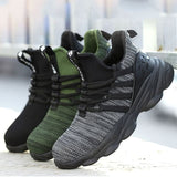 Lightweight and comfortablefor work safety shoes non-slip steel toe cap wear resistant breathable work shoes
