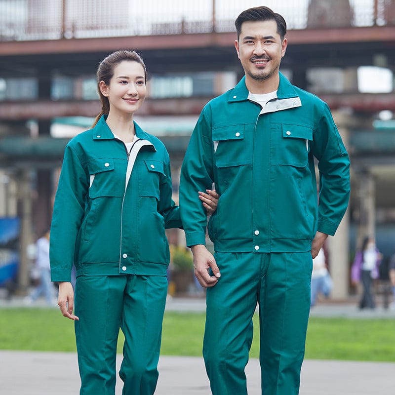 Spring and autumn long-sleeved overalls suit men and women auto repair overalls workshop worker factory clothing tooling labor insurance clothing machine repair clothing