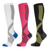 Professional sports compression socks Outdoor Marathon running riding socks calf venous elastic socks long tube stress socks