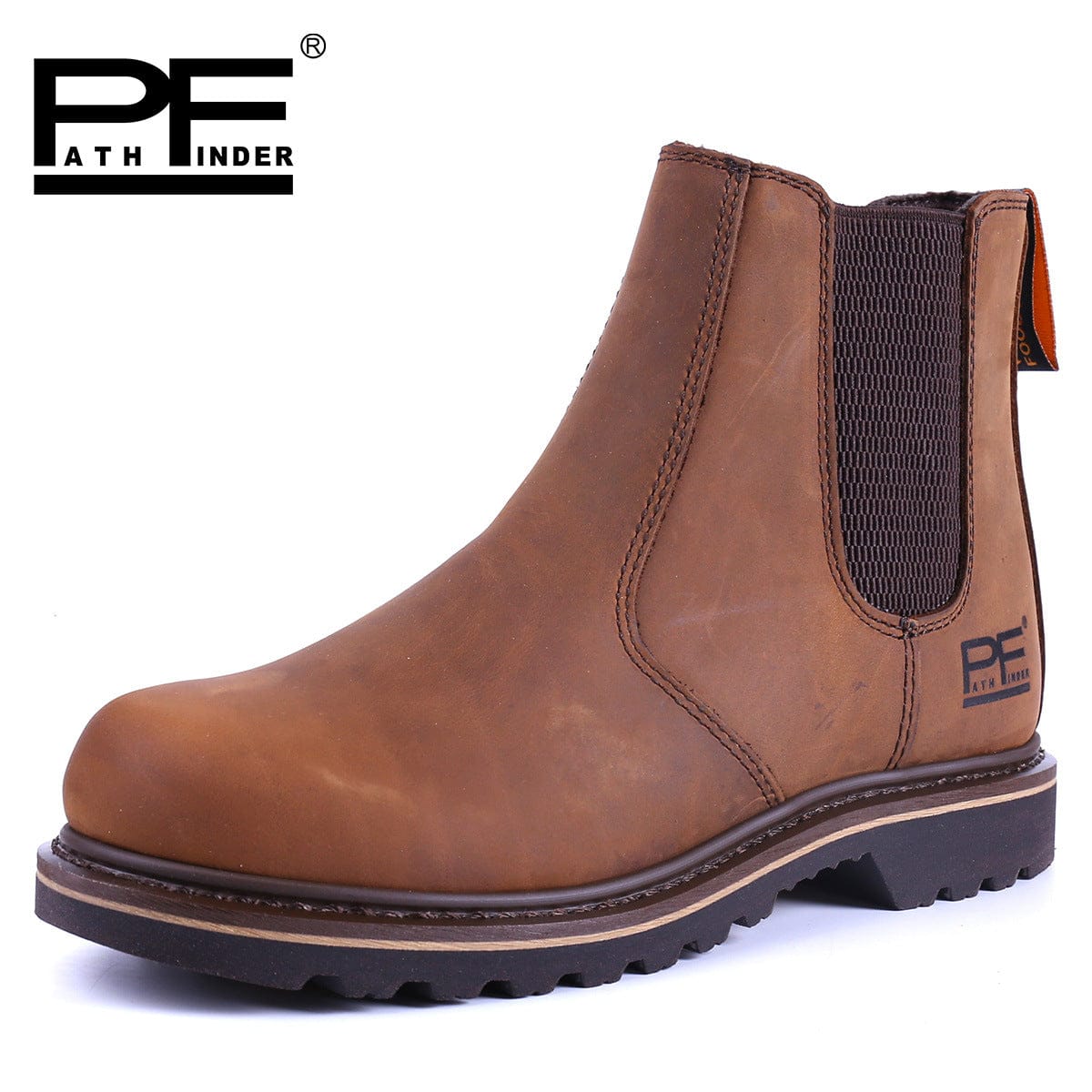 Short Tube Breathable Chelsea Boots PF Retro Trend Leather Motorcycle Martin Tooling Boots