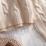 Japanese Short Sweater Women's Pullover Autumn New Loose Foreign Style Twist High Waist Knitted Sweater Top Outer Wear