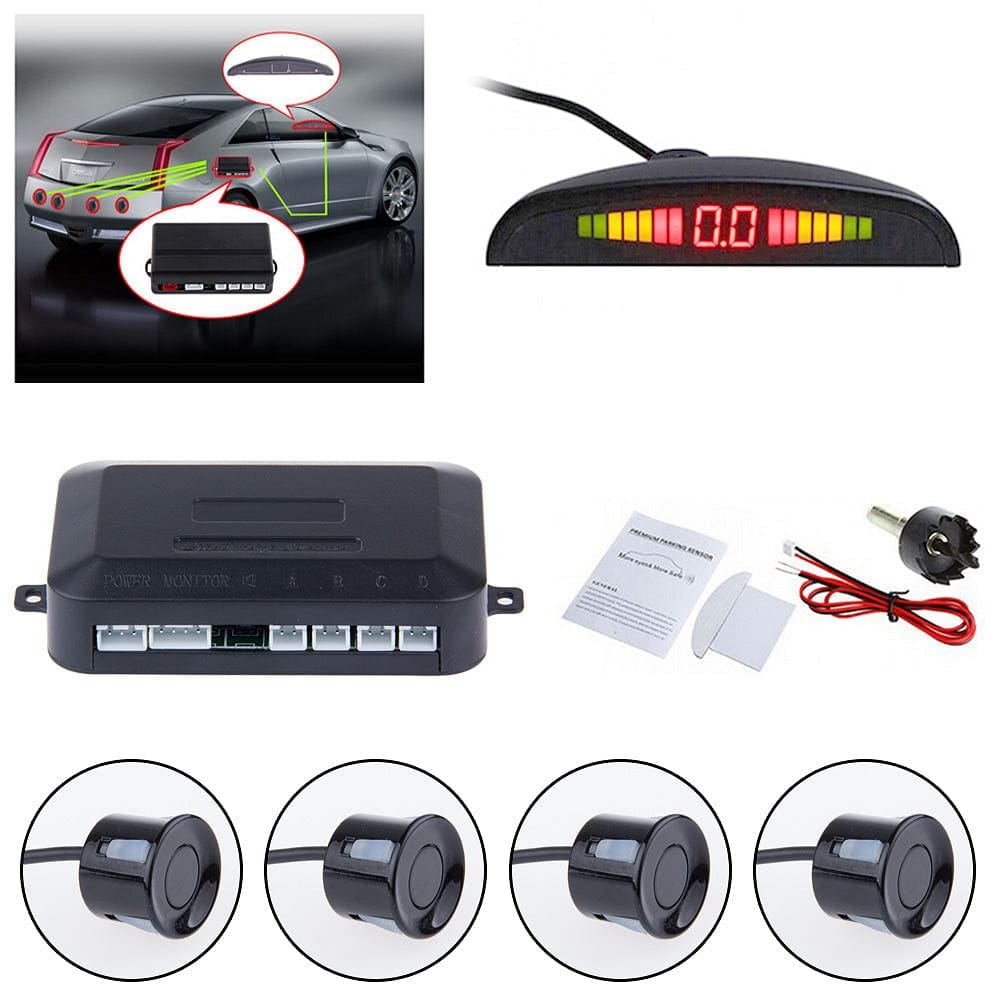 Universal Car LED Parking Sensor 4 Sensors system - Jafsale.com