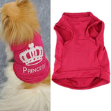 Pet Dog Cat Cute Princess T-shirt Clothes Vest