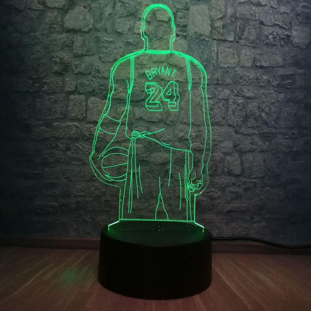 3D Basketball Player Kobe Bryant Jersey Sport LED Night Light Illusion Touch Bedroom USB Lamp Children Gift Table Decor Kid Toy