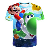 Boys Mario T shirt SuperMario Print Clothes Girls 3D Funny T-shirts Costume Children 2021 summer Clothing Kids Tees Baby Tshirts