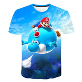 Boys Mario T shirt SuperMario Print Clothes Girls 3D Funny T-shirts Costume Children 2021 summer Clothing Kids Tees Baby Tshirts