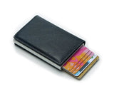 2020 Dropshipping Man Women Smart Wallet Business Card Holder Rfid Wallet Aluminum Metal Credit Business Mini Card Wallet