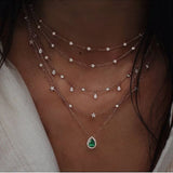 New Fashion Gold Crystal Stars Pendant Necklaces For Women Necklace 2020 Multilevel Female Boho Vintage Jewelry Wedding Gift