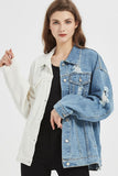 Half And Half Denim Jacket