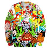 3D digital print hooded sweater T-shirt