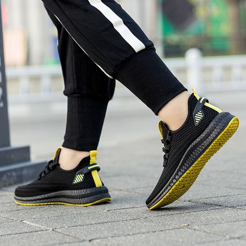 Autumn new breathable fly knit men's shoes