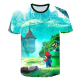 Boys Mario T shirt SuperMario Print Clothes Girls 3D Funny T-shirts Costume Children 2021 summer Clothing Kids Tees Baby Tshirts