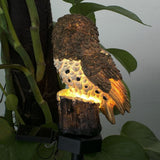 Solar Power LED Owl Lawn Light Waterproof Yard Landscape Lamp