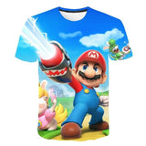 Boys Mario T shirt SuperMario Print Clothes Girls 3D Funny T-shirts Costume Children 2021 summer Clothing Kids Tees Baby Tshirts