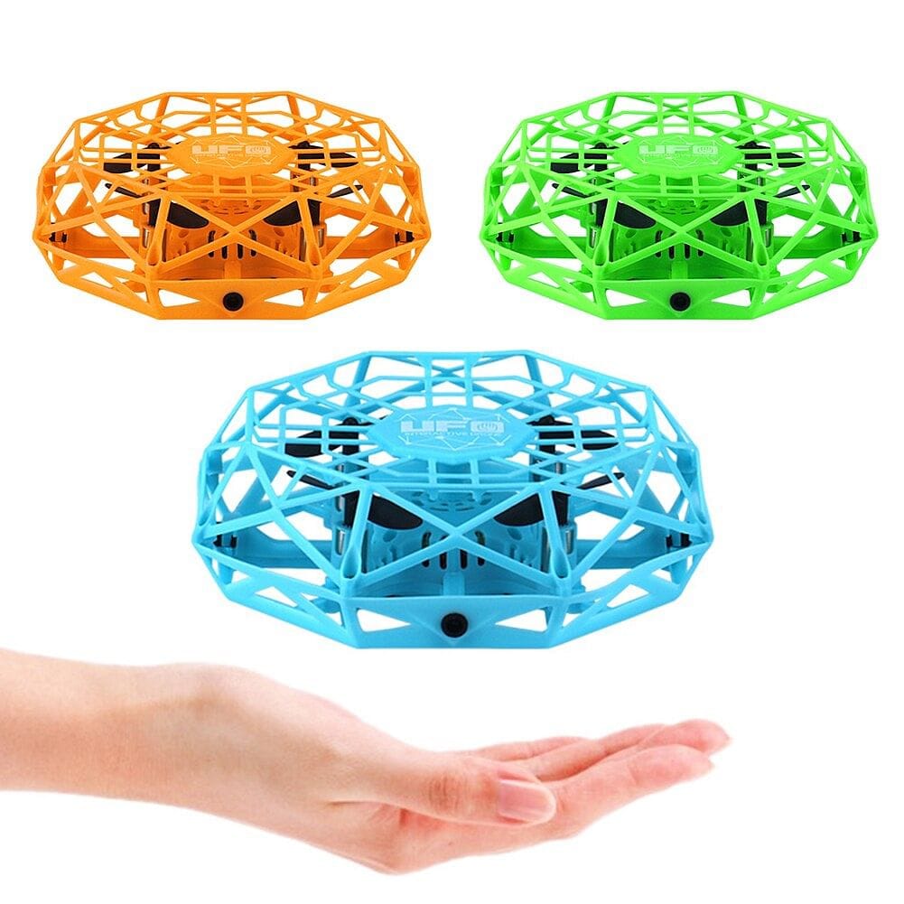 Suspension Mini Induction Drone For Children Boys Hand Control Toys Anti-collision Hand UFO Flying Aircraft RC Toys Led Gift