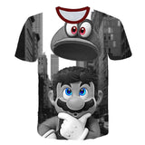 Boys Mario T shirt SuperMario Print Clothes Girls 3D Funny T-shirts Costume Children 2021 summer Clothing Kids Tees Baby Tshirts