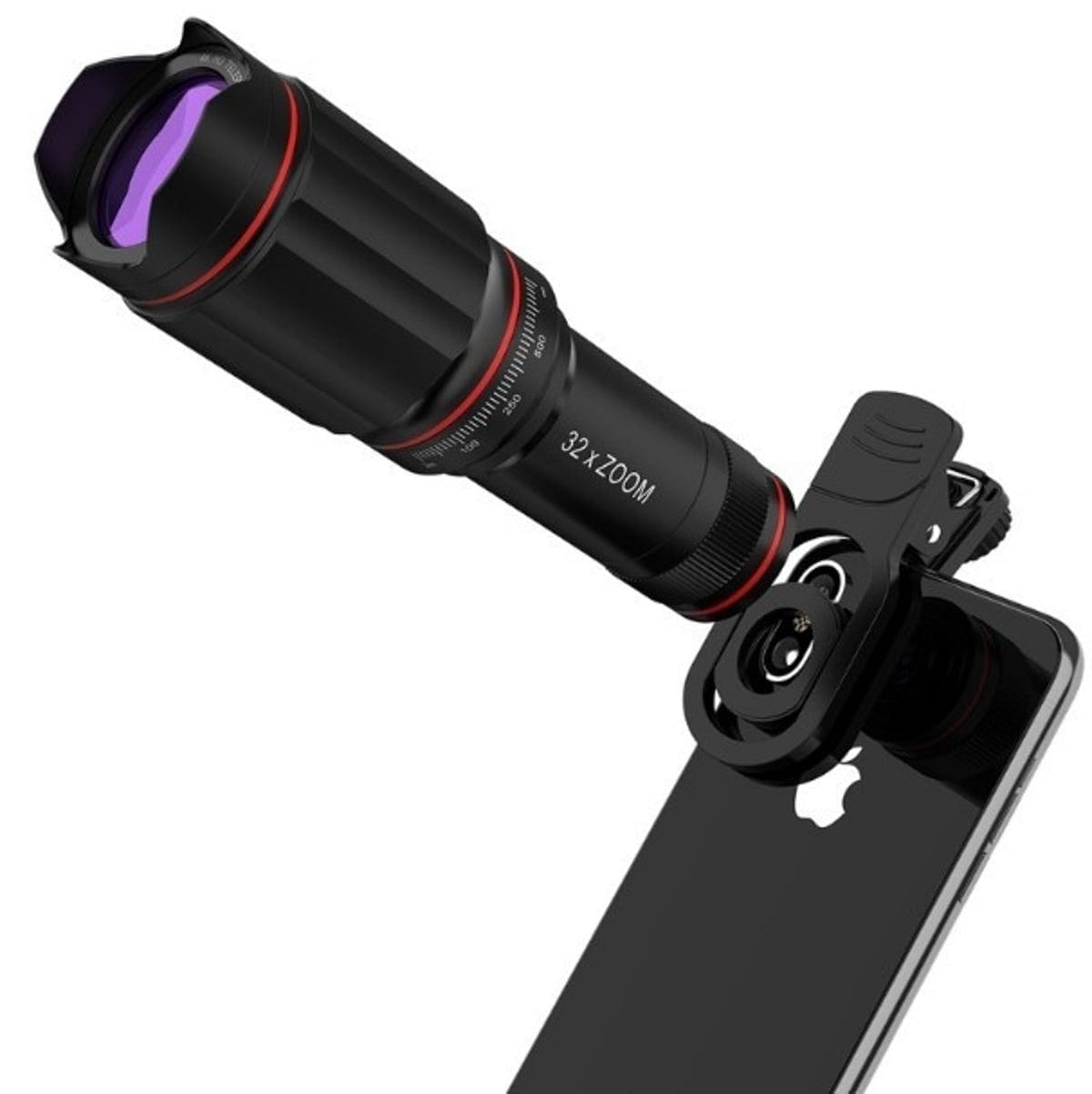 Ultra Crystal HD 32x Zoom Telescope Mobile Phone Camera Lens Set - Jafsale.com