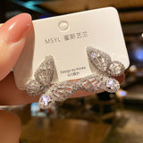 New Luxury Fashion Round Dangle Drop Korean Earrings For Women Big Butterfly  Gold Earring  for women 2020 Jewelry