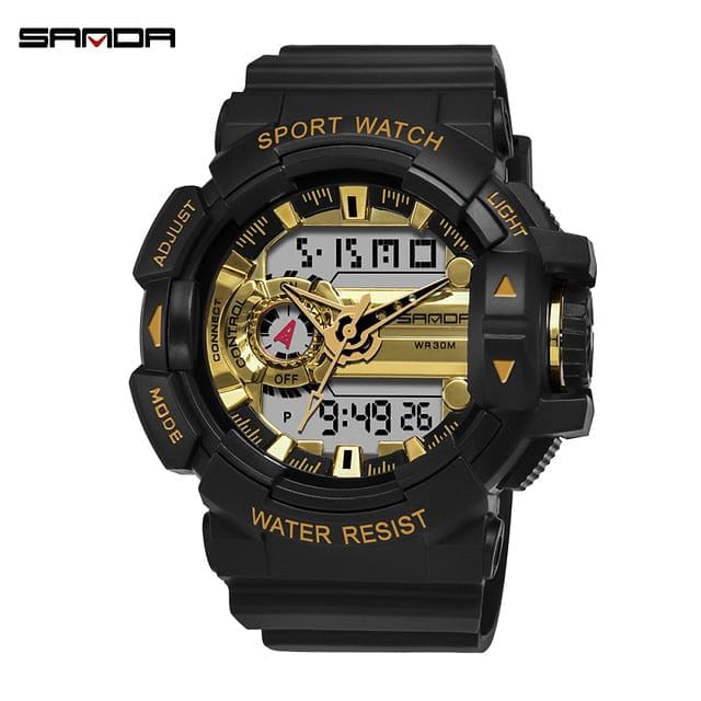 2020 new Sanda men sports watch casual fashion watch electronic watch male waterproof watch men erkek kol saati electronic watch