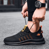 Men's Shoes Breathable Fly Woven Casual Coconut Shoes Mesh