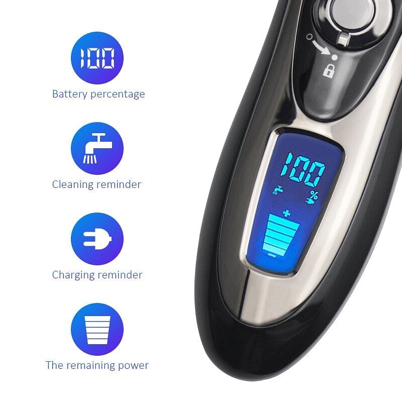 HOT Reciprocation Electric Shaver Floating Four Blade Super-speed Magnetic Levitation Motor Quickly and Efficiently Shaving D38