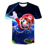 Boys Mario T shirt SuperMario Print Clothes Girls 3D Funny T-shirts Costume Children 2021 summer Clothing Kids Tees Baby Tshirts