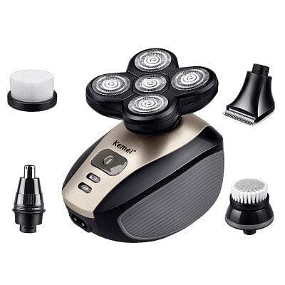 Kemei 5 in 1 Electric Shaver Electric Shaving Rechargeable Razors Multifunction Men Face Care