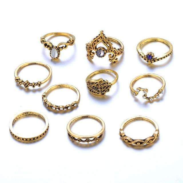 Vintage Stackable Ring Set - Jafsale.com