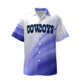 Cowboys Men's  Lapel Collar Shirt