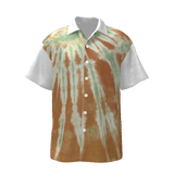 All-Over Print Men's  Lapel Collar Shirt