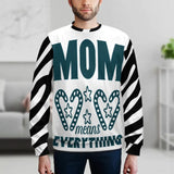 Full Print Pullover Sweater