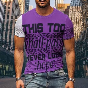 Men's all-print T-shirt