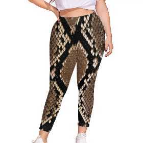 Women's Large Size Stretch Leggings UP