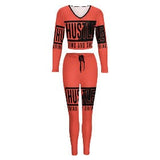 V-neck sweatshirt suit NZ153