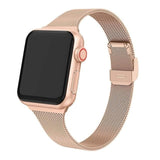 strap For Apple Watch band 44mm 40mm Stainless steel metal bracelet correa for Apple watch 6 5 4 3 SE for iWatch band 42mm 38mm - Jafsale.com