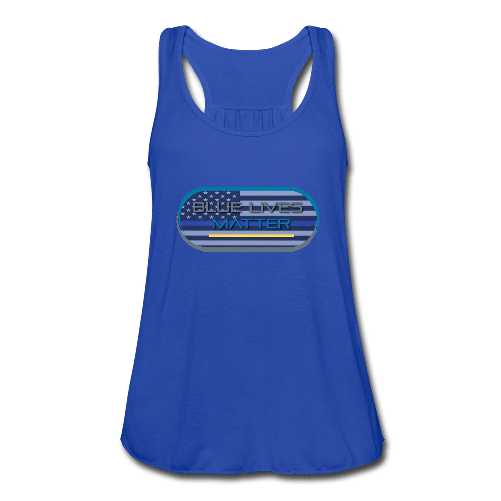 Women's Flowy Tank Top by Bella - royal blue