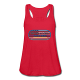 Women's Flowy Tank Top by Bella - red