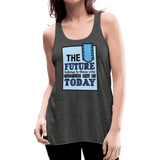 Women's Flowy Tank Top by Bella - deep heather