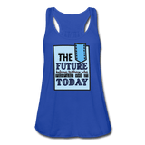 Women's Flowy Tank Top by Bella - royal blue