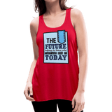 Women's Flowy Tank Top by Bella - red