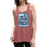 Women's Flowy Tank Top by Bella - mauve