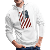 USA Flag - white