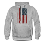 USA Flag - heather gray