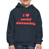 I Love Social Distancing - navy