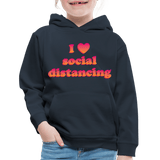 I Love Social Distancing - navy