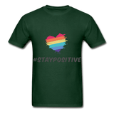 stay positive - forest green