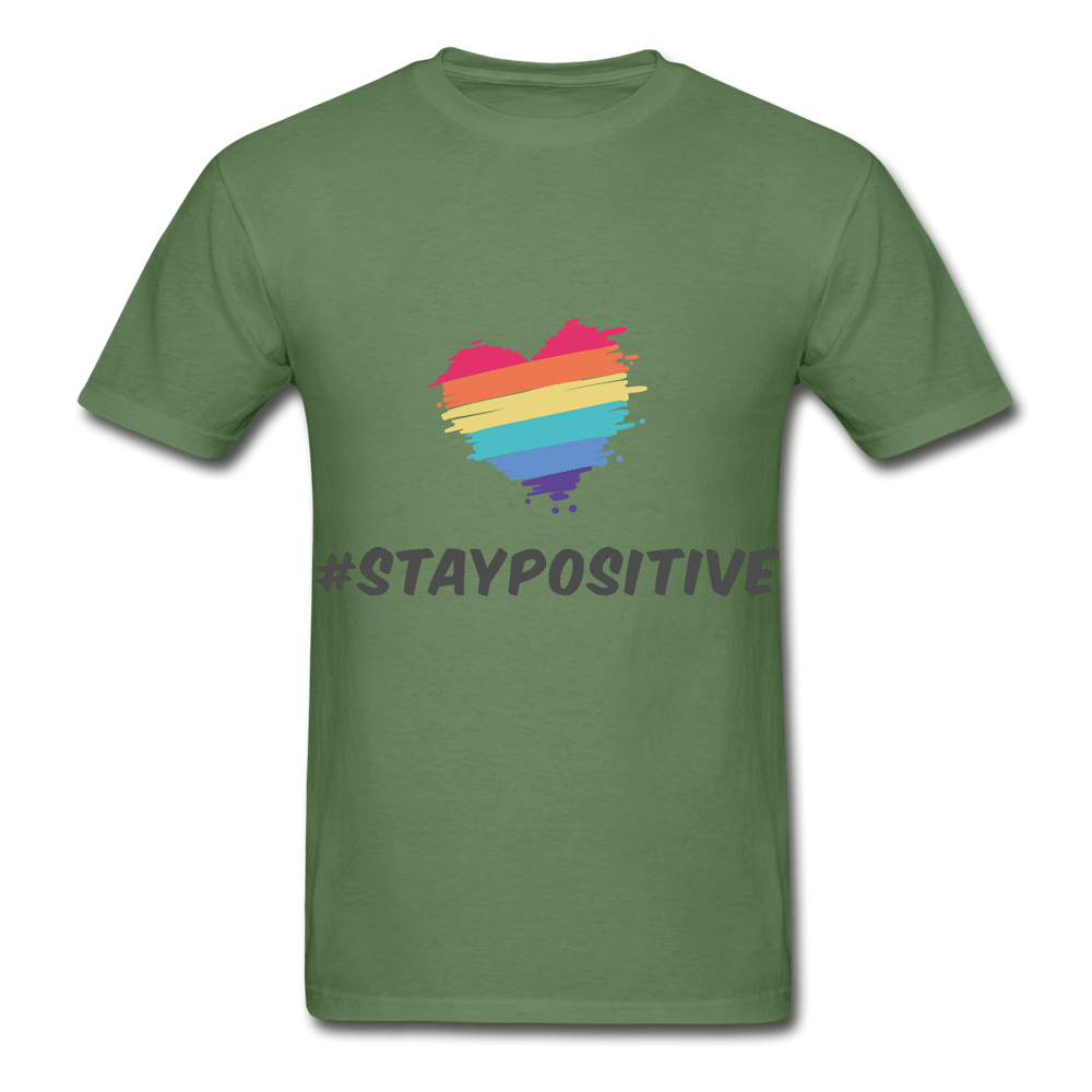 stay positive - military green